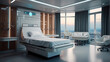 futuristic high class luxury hospital room