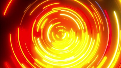 Poster - Radial neon lines. Computer generated 3d render