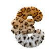 jaguar euro currency sign  - 3d Business leopard symbol - Suitable for safari, wildlife or nature related subjects