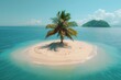 Palm Tree on Island