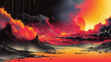 Canvas Print - Lava Skies