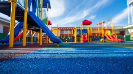 School children playground park equipment wallpaper background