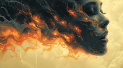 Canvas Print - Embers of Consciousness