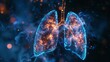 Digital Human Lungs Health Concept