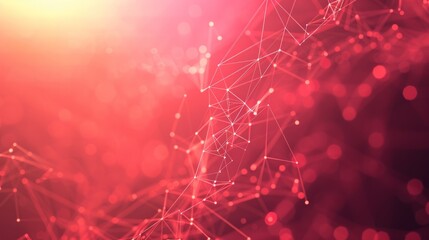 Abstract Red Network Connectivity Background