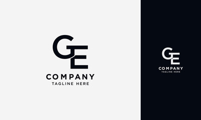 Poster - GE or EG initial logo concept monogram,logo template