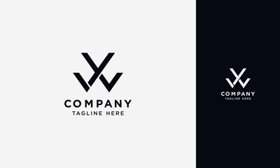 Aufkleber - YW or WY initial logo concept monogram,logo template