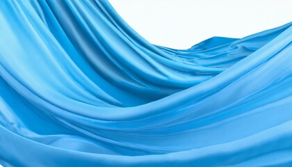 Canvas Print - blue silk background