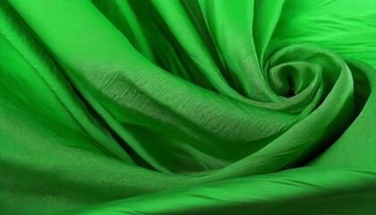 Wall Mural - green silk background