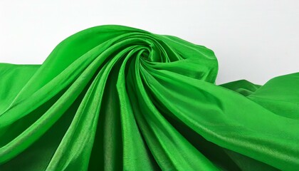 Canvas Print - green silk background