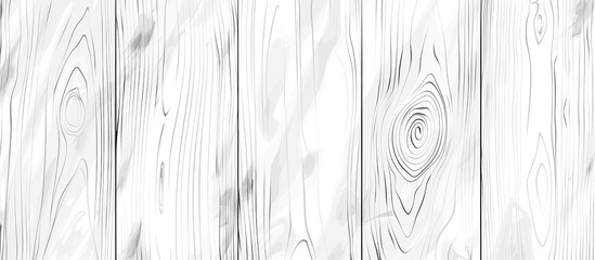 Poster - A detailed closeup of a white hardwood fence with a beautiful pattern, standing out against a white background, showcasing the art of wood craftsmanship