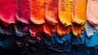 closeup different color paint shadows page monochrome palate beakers colored liquid pleasing palette