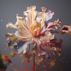 Poster - Time-lapse of a flower blooming. 