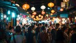 Vibrant Night Market in Asia Celebrating Cultural Immersion and Discoveries
