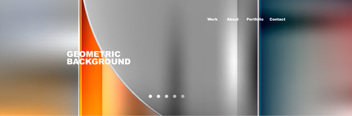 Circle triangle geometric web site page template. Vector Illustration For Wallpaper, Banner, Background, Card, Book Illustration, landing page
