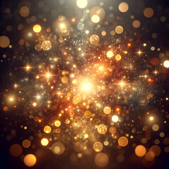 Wall Mural - glitter lights grunge background, glitter defocused abstract twinkly lights and stars christmas back