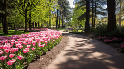 Wall Mural - path in the garden.