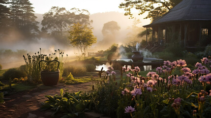 Wall Mural - path in the garden.