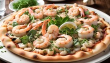 Pizza With Shrimps