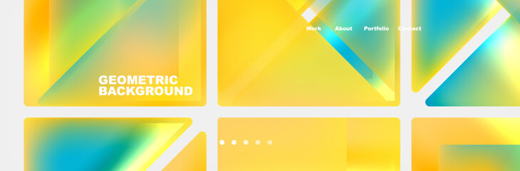 Triangle minimal web site page background design. Vector Illustration For Wallpaper, Banner, Background, Card, Book Illustration, landing page