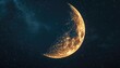 The moon crescent, also known as the waxing or waning crescent, is a captivating phase of the lunar cycle