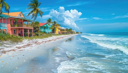 Wall Mural - Florida beaches are renowned for their white sands, clear waters, and year-round sunshine. Capture the beauty of Florida's coastline, from the Gulf Coast to the Atlantic