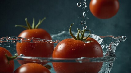 Wall Mural - tomatoes in water