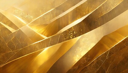 Wall Mural - luxury abstract in gold a sleek and contemporary digital art piece showcasing rich textures and opulent patterns