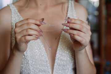 Wall Mural - The image shows a woman wearing a wedding dress 6936.