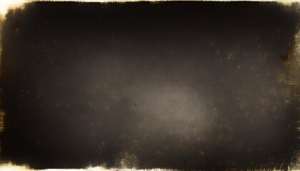 Wall Mural - vintage dark distressed old photo dust smudges scratches and film grain background texture overlay with vignette border dirty urban grunge black and white retro noise effect 8k 16 9 3d rendering
