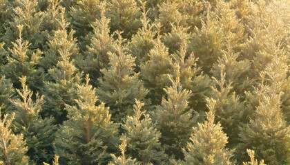 conifer bushes isolated transparent hedge fir pine spruce evergreen tree background from above top view lush foliage png cutout nature ecology environment plant white wood leaf