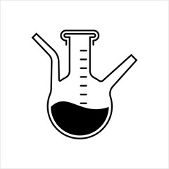 Sticker - Laboratory Glass Beaker Icon Design