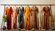 Variety of dresses in different colors