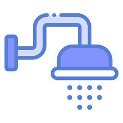 Canvas Print - water shower icon