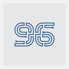 Poster - the numbers 9 and 6 are in the form of a maze. logo. the chip is in the form of the number 96.