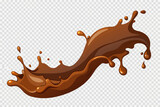 Fototapeta  - black-liquid-splashes-swirl-and-waves-with-drops-vector illustration 