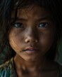 a portrait of an indonesian girl in the mountains of indonesia