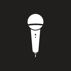 Sticker - microphone icon vector