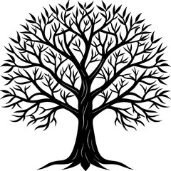 olive tree silhouette vector illustration,icon,tree elegant characters,holiday t shirt,hand drawn tr