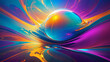 colorful abstract orb visual art