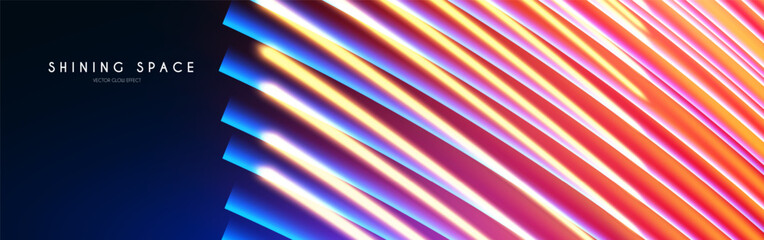Canvas Print - motion light effect. shining magic background and liquid speed light