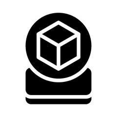 Sticker - augmented glyph icon