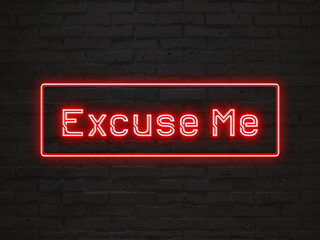 Excuse Me のネオン文字