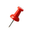 © shabbir - Red push pin isolated on transparent background.
