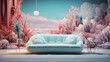 Retro vibe couch, retro vibe couch wallpaper, couch wallpaper