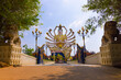 Scenic View of a Multi-Armed Buddha Statue in Thailand