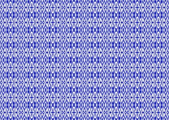 Seamless Thai fabric pattern blue background There is an elephant pattern in the fabric pattern.