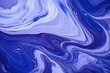 Indigo fluid art marbling paint textured background with copy space blank texture design