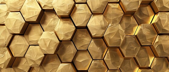 Aufkleber - Japanese pattern modern. Hexagon background texture with gradient.