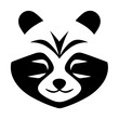 © alexandre - Simple red panda isolated black icon